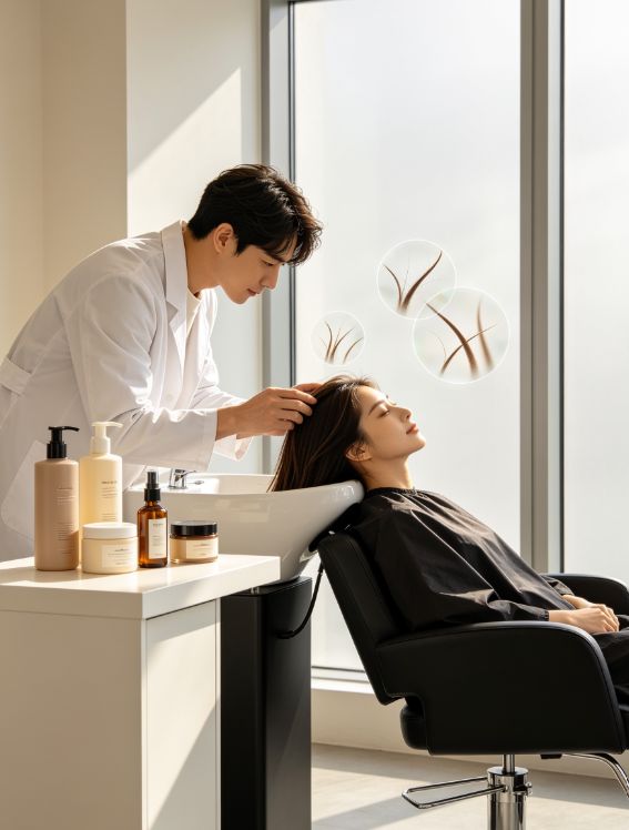 Hairstylist Scalp Exam